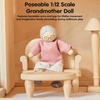 image:imagePlanToys Girl Wooden Dollhouse Figurine Poseable 112 Scale 4Inch Doll  daughter character doll house people accessories bendable arms kids pretend play storytelling learning gift ages 3Grand Mother  Fair Skin Tone