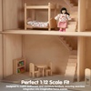 image:imagePlanToys Girl Wooden Dollhouse Figurine Poseable 112 Scale 4Inch Doll  daughter character doll house people accessories bendable arms kids pretend play storytelling learning gift ages 3Asian Mom