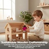 image:imagePlanToys Girl Wooden Dollhouse Figurine Poseable 112 Scale 4Inch Doll  daughter character doll house people accessories bendable arms kids pretend play storytelling learning gift ages 3African American Girl