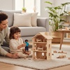 image:imagePlanToys Girl Wooden Dollhouse Figurine Poseable 112 Scale 4Inch Doll  daughter character doll house people accessories bendable arms kids pretend play storytelling learning gift ages 3Hispanic Dad