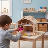 image:imagePlanToys Girl Wooden Dollhouse Figurine Poseable 112 Scale 4Inch Doll  daughter character doll house people accessories bendable arms kids pretend play storytelling learning gift ages 3Hispanic Girl