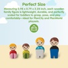 image:imagePlanToys Girl Wooden Dollhouse Figurine Poseable 112 Scale 4Inch Doll  daughter character doll house people accessories bendable arms kids pretend play storytelling learning gift ages 3Planworld Family II
