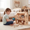 image:imagePlanToys Girl Wooden Dollhouse Figurine Poseable 112 Scale 4Inch Doll  daughter character doll house people accessories bendable arms kids pretend play storytelling learning gift ages 3Hispanic Dad