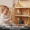 image:imagePlanToys Girl Wooden Dollhouse Figurine Poseable 112 Scale 4Inch Doll  daughter character doll house people accessories bendable arms kids pretend play storytelling learning gift ages 3Doll Family 7142