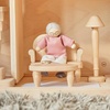 image:imagePlanToys Girl Wooden Dollhouse Figurine Poseable 112 Scale 4Inch Doll  daughter character doll house people accessories bendable arms kids pretend play storytelling learning gift ages 3Grand Mother  Fair Skin Tone