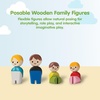 image:imagePlanToys Girl Wooden Dollhouse Figurine Poseable 112 Scale 4Inch Doll  daughter character doll house people accessories bendable arms kids pretend play storytelling learning gift ages 3Planworld Family II