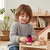 image:imagePlanToys Girl Wooden Dollhouse Figurine Poseable 112 Scale 4Inch Doll  daughter character doll house people accessories bendable arms kids pretend play storytelling learning gift ages 3African American Girl