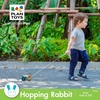 image:imagePlanToys Hopping Rabbit Pull Toy  Sustainably Made from Rubberwood Featuring OrganicPigment Coloring and WaterBased Dyes with Hopping Action when Pulled
