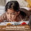 image:imagePlanToys Mini Car Set Wooden Montessori Vehicle Set  Early Movement Imagination and Practical Life Exploration  Eco Friendly Mini Car Set for Indoor and Outdoor Play