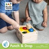 image:imagePlanToys Wooden Punch amp Drop Pounding Bench 9424  Sustainably Made from Rubberwood and NonToxic Paints and Dyes
