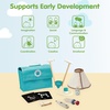 image:imagePlanToys Wooden Veterinary Play Set for Kids Stethoscope Syringe amp Cone  thermometer carry bag vet play set girls boys pretend animal care imaginative role social gift preschool learning fun