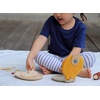 image:imagePlanToys Wooden Waffle Breakfast Playset 3615  Sustainably Made from Rubberwood and NonToxic Paints and Dyes  EcoFriendly PlanWood