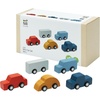 image:imagePlanToys Mini Car Set Wooden Montessori Vehicle Set  Early Movement Imagination and Practical Life Exploration  Eco Friendly Mini Car Set for Indoor and Outdoor Play
