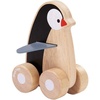image:imagePlanToys Penguin Wheelie Push Toy for Toddlers  Sustainably Made from Rubberwood Featuring OrganicPigment Coloring and WaterBased Dyes with Waddling Action When Pushed