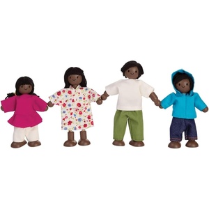 image:imagePlanToys Girl Wooden Dollhouse Figurine Poseable 112 Scale 4Inch Doll  daughter character doll house people accessories bendable arms kids pretend play storytelling learning gift ages 3Doll Family