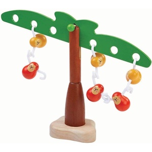 image:imagePlanToys Wooden Balancing Monkeys Childrens Toy 5349  Sustainably Made from Rubberwood and NonToxic Paints and Dyes