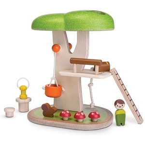 image:imagePlanToys Wooden Tree House Play Set 6626  Sustainably Made from Rubberwood and NonToxic Paints and Dyes