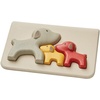image:imagePlanToys Dog Mom and Baby Puppies Family Puzzle 4636  Sustainably Made from Rubberwood and NonToxic Paints and Dyes  EcoFriendly PlanWoodMultiple  Dogs