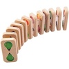 image:imagePlanToys Wooden Veggie amp Fruit Dominoes 5639 Sustainably Made from Rubberwood and NonToxic Paints and Dyes  EcoFriendly PlanWood
