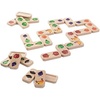 image:imagePlanToys Wooden Veggie amp Fruit Dominoes 5639 Sustainably Made from Rubberwood and NonToxic Paints and Dyes  EcoFriendly PlanWood