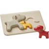 image:imagePlanToys Dog Mom and Baby Puppies Family Puzzle 4636  Sustainably Made from Rubberwood and NonToxic Paints and Dyes  EcoFriendly PlanWoodMultiple  Dogs