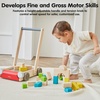 image:imagePlanToys Wooden Baby Walker  Montessori Push Toy for First Steps amp BalanceBlocks