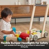 image:imagePlanToys Wooden Baby Walker  Montessori Push Toy for First Steps amp BalanceBlocks