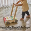 image:imagePlanToys Wooden Baby Walker  Montessori Push Toy for First Steps amp BalanceBlocks