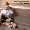 image:imagePlanToys Wooden Classic Tea Set for Montessori Inspired Pretend Play  Social Interaction Communication and Imaginative Role Play  Eco Friendly Wooden Tea Time Set for Creative LearningTea