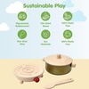image:imagePlanToys Wooden Classic Tea Set for Montessori Inspired Pretend Play  Social Interaction Communication and Imaginative Role Play  Eco Friendly Wooden Tea Time Set for Creative LearningCookery Set