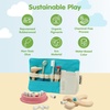 image:imagePlanToys Wooden Pretend Play Doctor Set for Kids with Stethoscope amp SyringeDentist