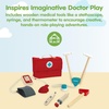 image:imagePlanToys Wooden Pretend Play Doctor Set for Kids with Stethoscope amp SyringeDoctor