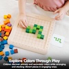 image:imagePlanToys 100 Counting Cubes Wooden Montessori Math amp Sorting Set for Kids100 Counting Cubes