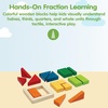 image:imagePlanToys 100 Counting Cubes Wooden Montessori Math amp Sorting Set for KidsFraction Blocks