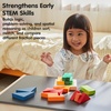 image:imagePlanToys 100 Counting Cubes Wooden Montessori Math amp Sorting Set for KidsFraction Blocks