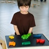 image:imagePlanToys 100 Counting Cubes Wooden Montessori Math amp Sorting Set for KidsFraction Blocks