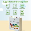 image:imagePlanToys 100 Counting Cubes Wooden Montessori Math amp Sorting Set for KidsFraction Blocks