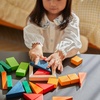 image:imagePlanToys 100 Counting Cubes Wooden Montessori Math amp Sorting Set for KidsFraction Blocks