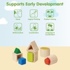 image:imagePlanToys 100 Counting Cubes Wooden Montessori Math amp Sorting Set for KidsGeo Matching Blocks