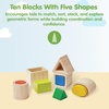 image:imagePlanToys 100 Counting Cubes Wooden Montessori Math amp Sorting Set for KidsGeo Matching Blocks
