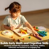 image:imagePlanToys 100 Counting Cubes Wooden Montessori Math amp Sorting Set for KidsMath Blocks and Rods