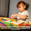 image:imagePlanToys 100 Counting Cubes Wooden Montessori Math amp Sorting Set for KidsMath Blocks and Rods