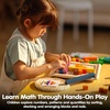 image:imagePlanToys 100 Counting Cubes Wooden Montessori Math amp Sorting Set for KidsMath Blocks and Rods