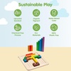 image:imagePlanToys 100 Counting Cubes Wooden Montessori Math amp Sorting Set for KidsMath Blocks and Rods
