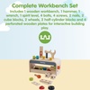 image:imagePlanToys Wooden Little Tool Bench Montessori Construction Kids STEM ToyLittle Tool Bench