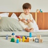 image:imagePlanToys Castle Blocks Wooden Montessori Building amp Imaginative Kids PlayCityscape Blocks