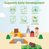 image:imagePlanToys Castle Blocks Wooden Montessori Building amp Imaginative Kids PlayCountry Blocks