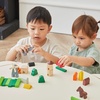 image:imagePlanToys Castle Blocks Wooden Montessori Building amp Imaginative Kids PlayCountry Blocks