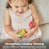 image:imagePlanToys Wooden Red Mushroom Kaleidoscope  Montessori Visual Exploration Toy for Sensory Play and Creative Thinking  Eco Friendly Wooden Toy for Imaginative and Outdoor PlayRed
