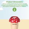 image:imagePlanToys Wooden Red Mushroom Kaleidoscope  Montessori Visual Exploration Toy for Sensory Play and Creative Thinking  Eco Friendly Wooden Toy for Imaginative and Outdoor PlayRed